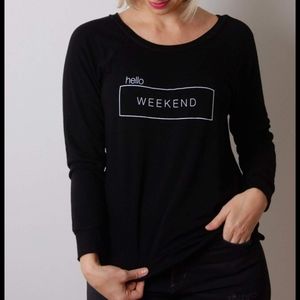 Good hYOUman Weekend boatneck longsleeve